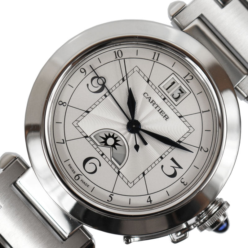 カルティエ Cartier パシャXL ナイト＆デイ GMT W31093M7 SS 自動巻き メンズ 腕時計 | 中古ブランドリユースショップ  OKURA(おお蔵)
