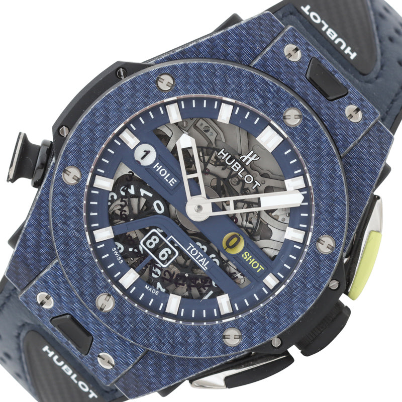 ウブロ HUBLOT ビッグバン ウニコ ゴルフ ブルーカーボン 世界限定200