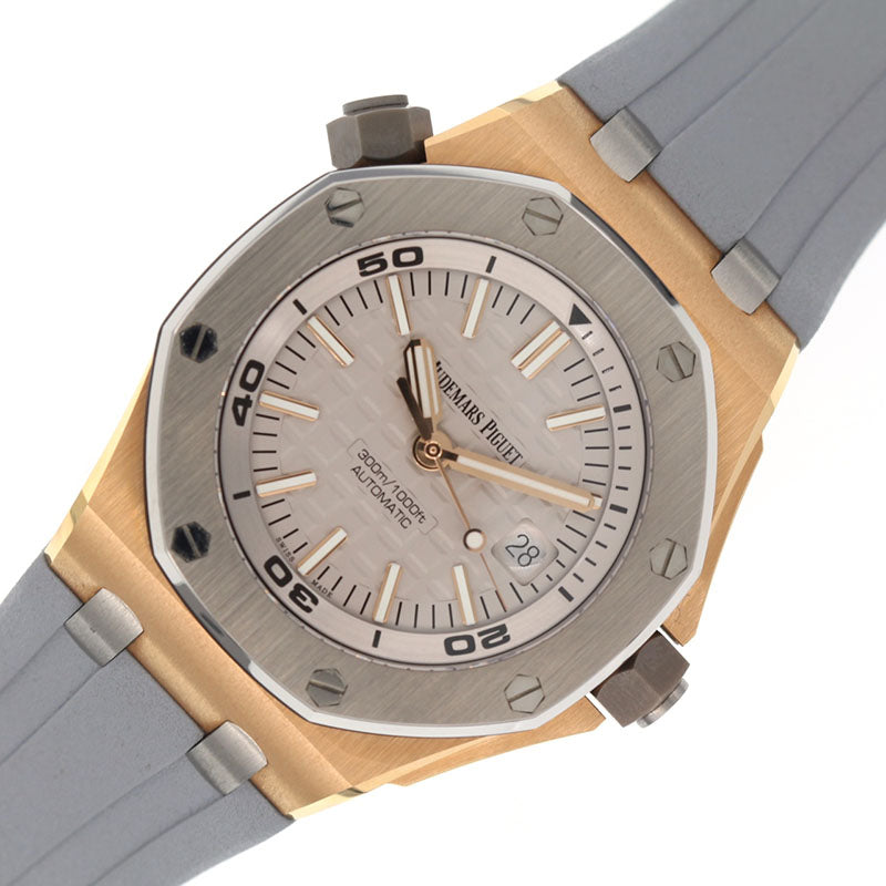 オーデマ・ピゲ AUDEMARS PIGUET ロイヤルオーク オフショア 15711OI.OO.A006CA.01 K18PG/チタン/ラバーベルト  自動巻き メンズ 腕時計