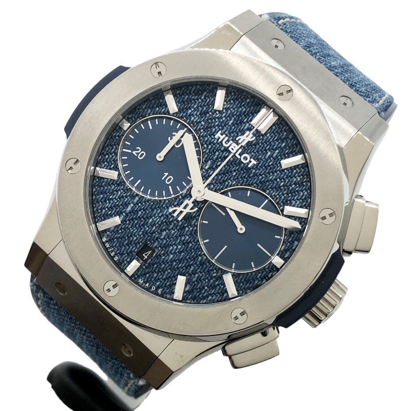 ウブロ HUBLOT クラシック・フュージョン クロノグラフ ジーンズ 521.NX.2770.NR.JPN18 チタン 自動巻き メンズ |  中古ブランドリユースショップ OKURA(おお蔵)