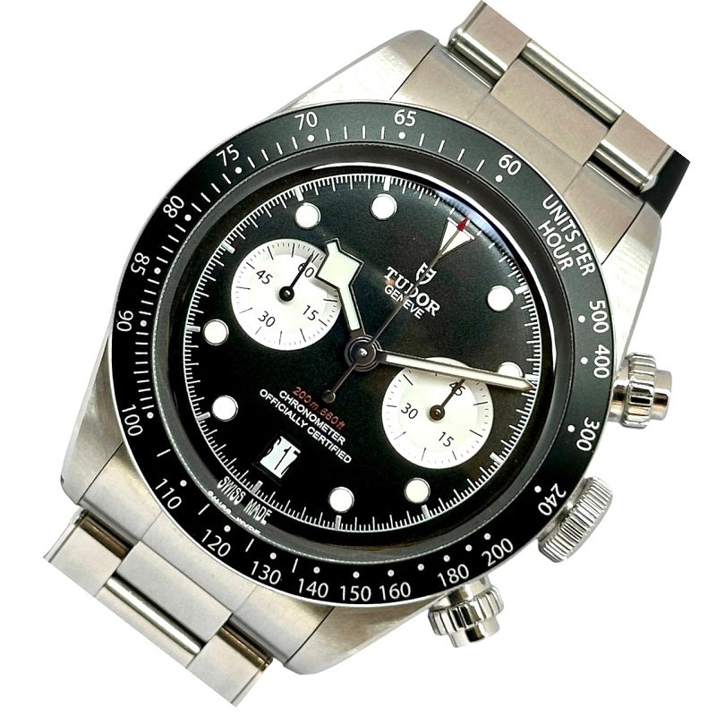 チューダー/チュードル TUDOR ヘリテージ ブラックベイ クロノ ブラック/シルバー文字盤 79360N SS 自動巻き メンズ 腕時計 |  中古ブランドリユースショップ OKURA(おお蔵)