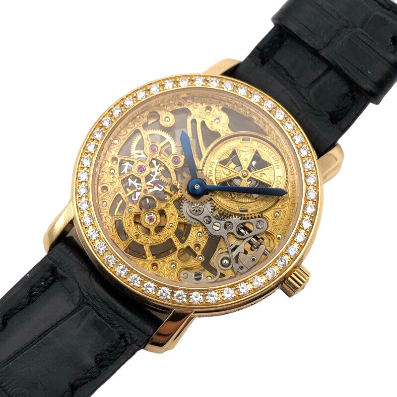 ヴァシュロン・コンスタンタン VACHERON CONSTANTIN マルタ 13580 スケルトン K18YG 手巻き レディース 腕時計