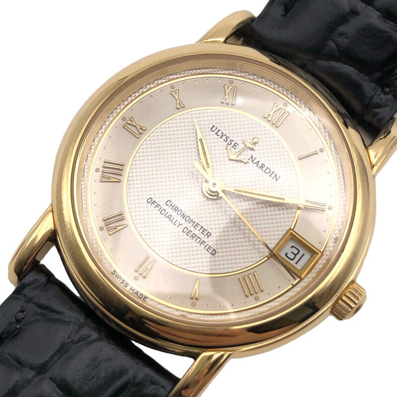 ユリスナルダン ULYSSE NARDIN サコマルコ 131-88 K18YG 自動巻き ユニセックス 腕時計 | 中古ブランドリユースショップ  OKURA(おお蔵)