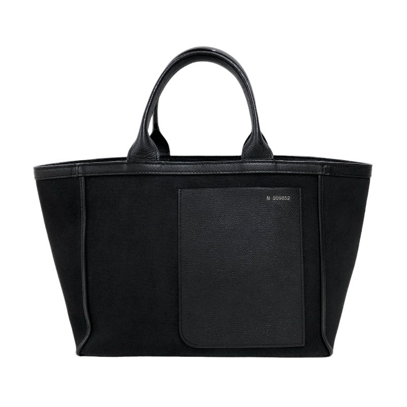 ヴァレクストラ VALEXTRA ショッピングバッグ ミニキャンバス ブラック