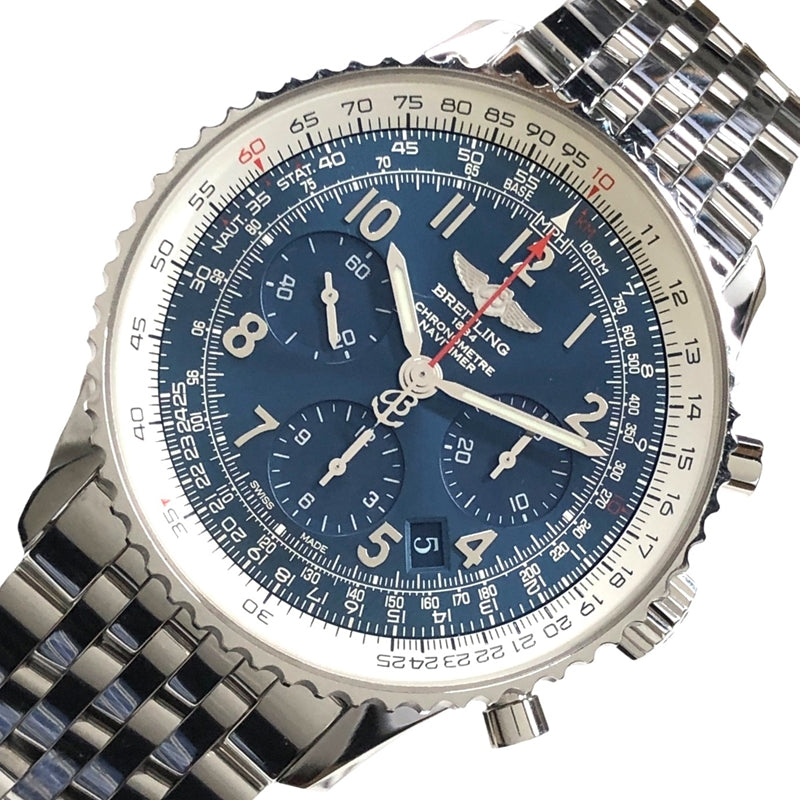 ブライトリング BREITLING ナビタイマー01 世界1000本限定 AB0121C4/C920 オーロラブルー 自動巻き メンズ 腕時 |  中古ブランドリユースショップ OKURA(おお蔵)