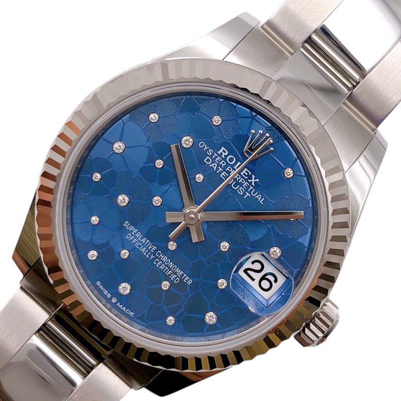 ロレックス ROLEX デイトジャスト31 フローラルモチーフ 278274 K18ホワイトゴールド WG/SS 自動巻き レディース 腕時 |  中古ブランドリユースショップ OKURA(おお蔵)