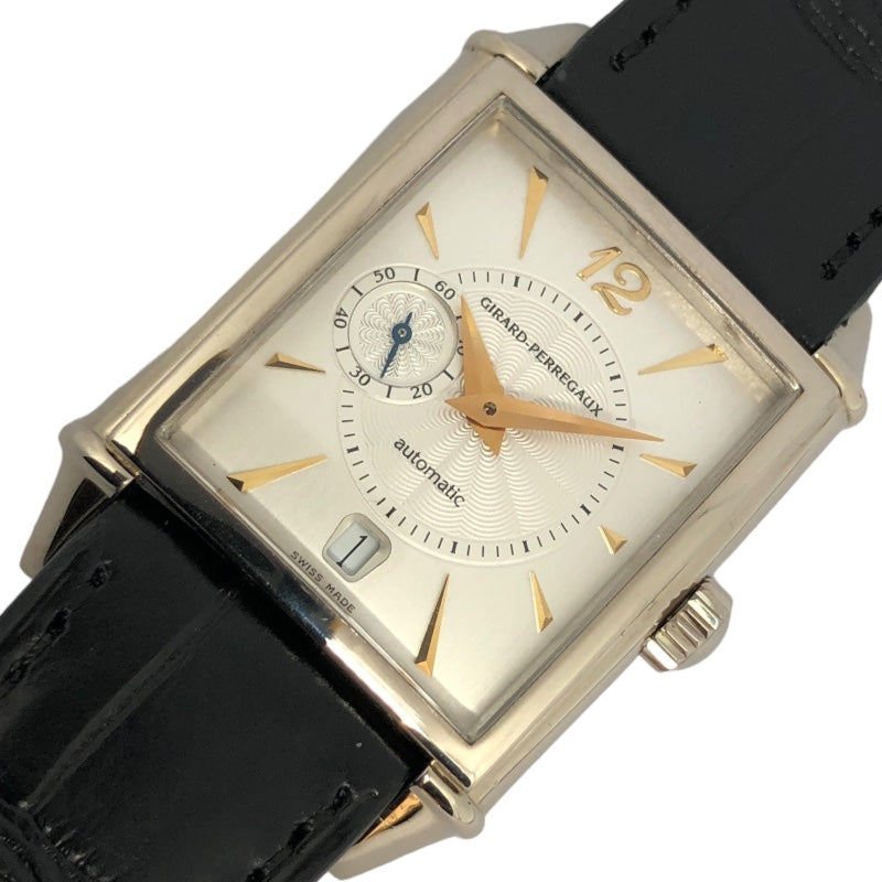 ジラール・ペルゴ GIRARD PERREGAUX ヴィンテージ1945 2596 シルバー K18WG/革ベルト 自動巻き メンズ 腕時計 |  中古ブランドリユースショップ OKURA(おお蔵)