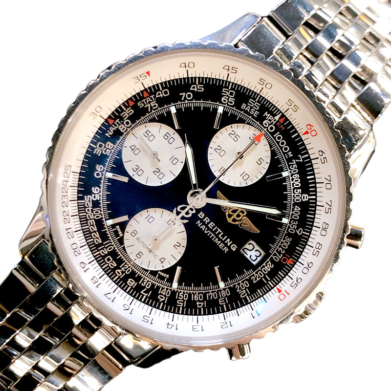 ブライトリング BREITLING オールドナビタイマー A13324(A1332412/BD49) ステンレススチール メンズ 腕時計 |  中古ブランドリユースショップ OKURA(おお蔵)