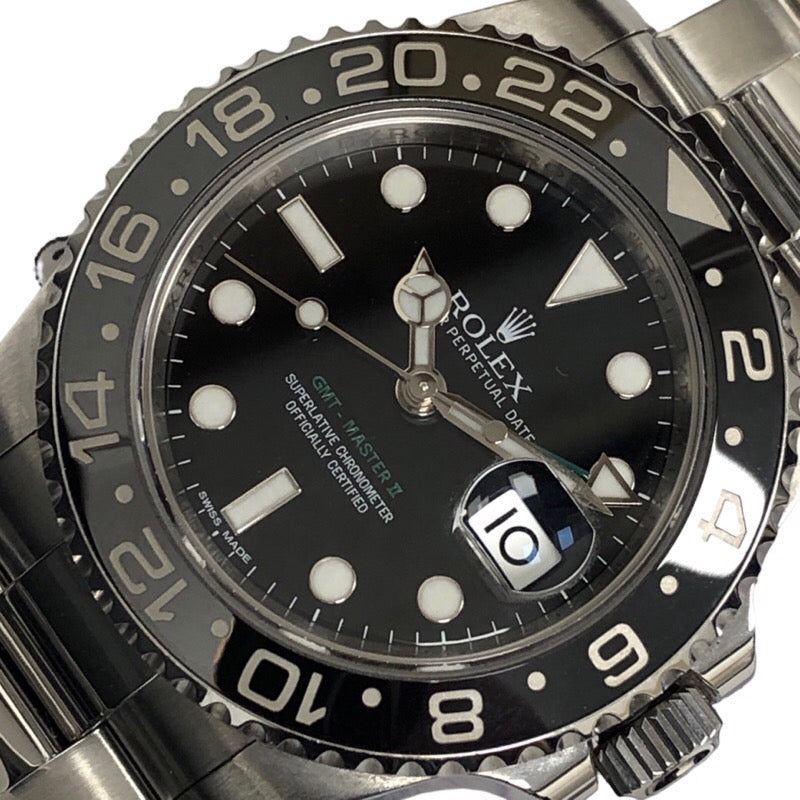 ロレックス ROLEX GMTマスター2 116710LN ブラック SS 自動巻き