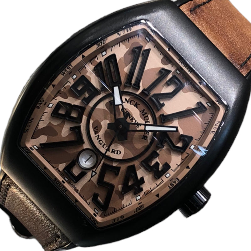 フランク・ミュラー FRANCK MULLER ヴァンガード カモフラージュ V45SCDT TT NR MC SB CAMO カモフラージ |  中古ブランドリユースショップ OKURA(おお蔵)