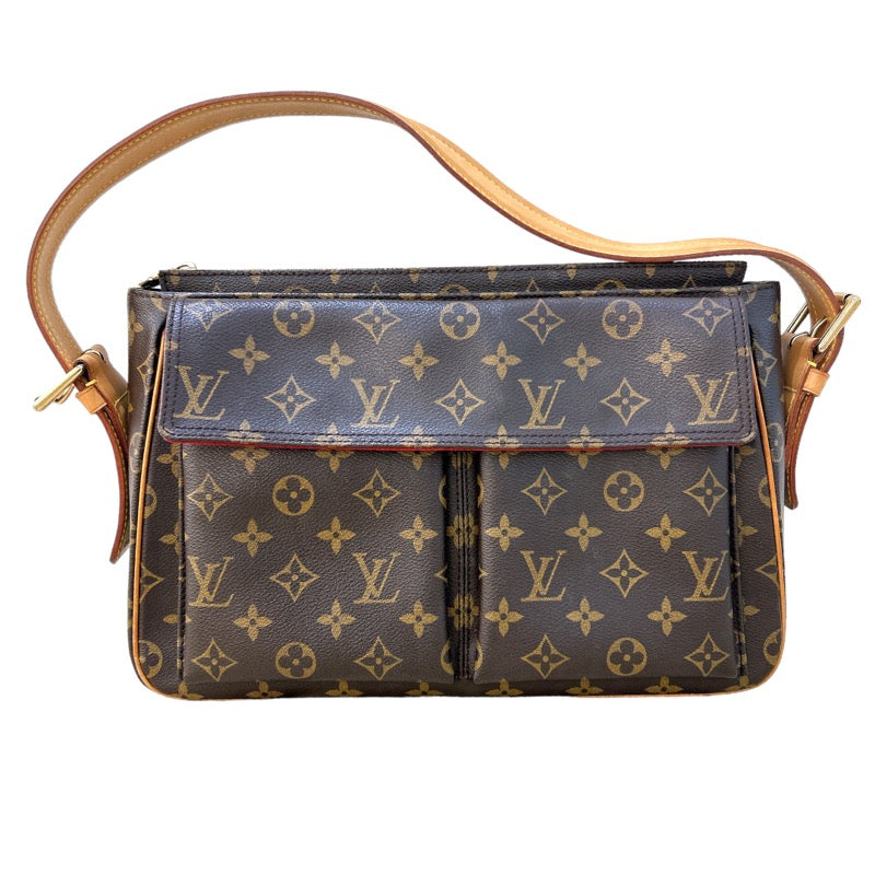 ルイ・ヴィトン LOUIS VUITTON ヴィバシテGM M51163 ブラウン　ゴールド金具 モノグラム レディース ショルダーバッグ