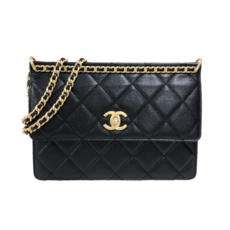 シャネル CHANEL スモールフラップバッグ AS4169 ブラック ゴールド金具 キャビアスキン レディース ショルダーバッグ |  中古ブランドリユースショップ OKURA(おお蔵)