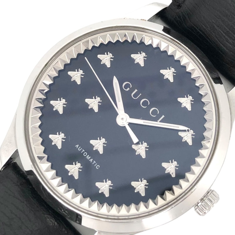 グッチ腕時計Gウォッチユニセックス黒文字盤