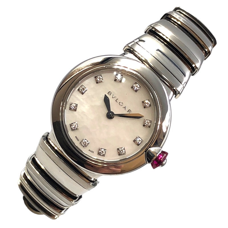 ブルガリ BVLGARI ルチェア　ホワイトシェル LU28S SS レディース 腕時計