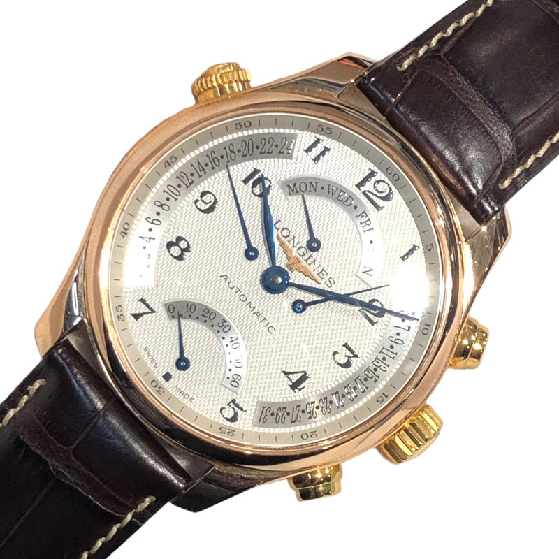 ロンジン LONGINES マスターコレクション L2.7178 ホワイト PG/SS メンズ 腕時計 | 中古ブランドリユースショップ  OKURA(おお蔵)