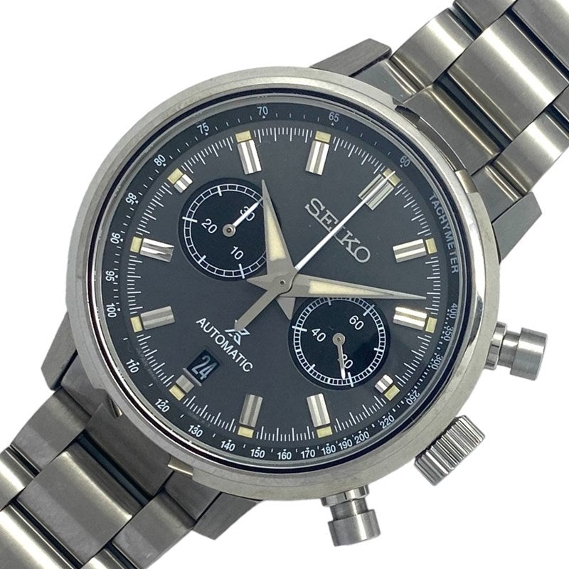 セイコー SEIKO プロスペックス スピードタイマー SBEC009 グレー SS 自動巻き メンズ 腕時計