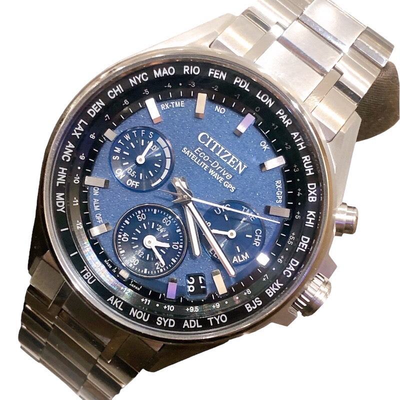 シチズン CITIZEN アテッサ エコドライブ GPS電波時計 CC4000-59L チタン ソーラー メンズ 腕時計 |  中古ブランドリユースショップ OKURA(おお蔵)