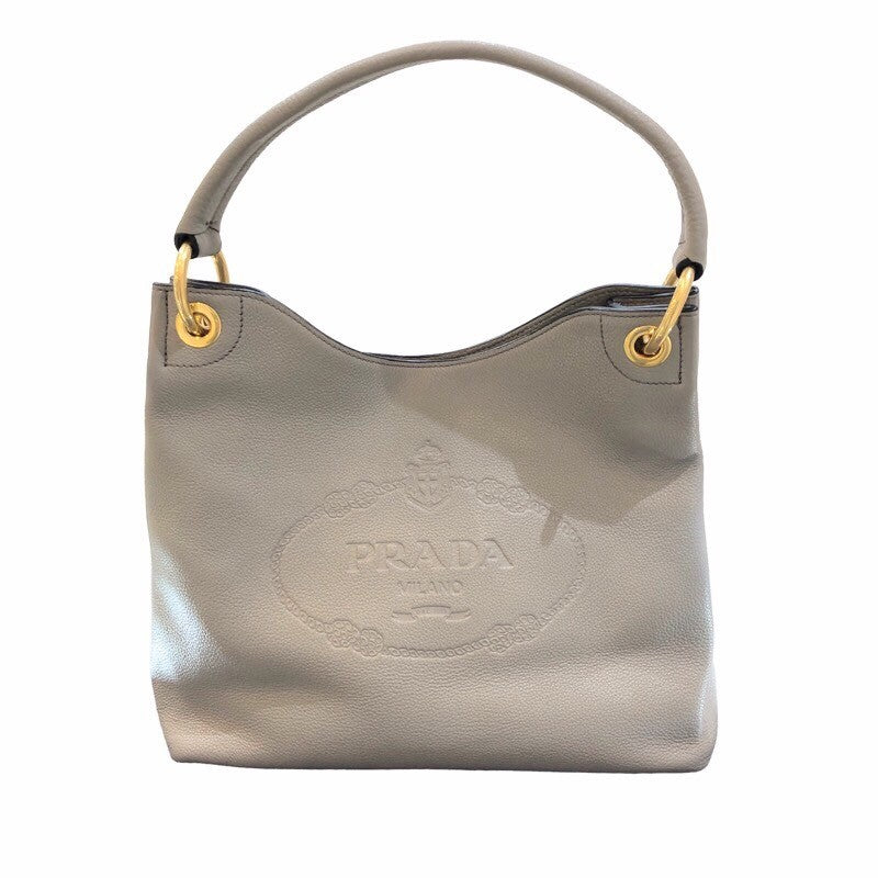 プラダ PRADA ワンショルダーバッグ 1BC051 ベージュ レザー レディース ハンドバッグ | 中古ブランドリユースショップ  OKURA(おお蔵)