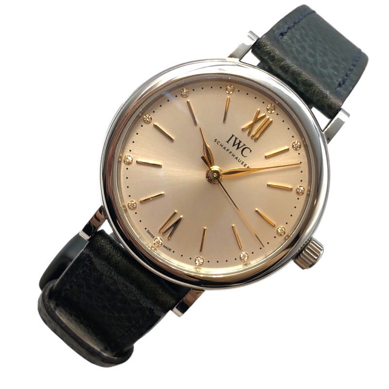 インターナショナルウォッチカンパニー IWC ポートフィノオートマティック34 IW357411 シルバー SS メンズ 腕時計 |  中古ブランドリユースショップ OKURA(おお蔵)