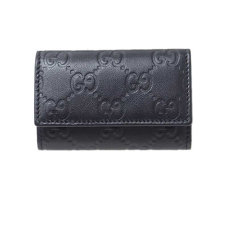 グッチ GUCCI グッチシマ 6連キーケース 138093 ブラック グッチシマ