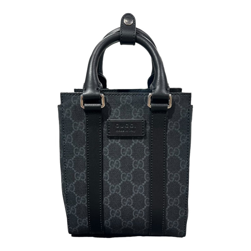 グッチ GUCCI ミニ トート 2WAYバッグ 696010 ブラック GGスプリーム 