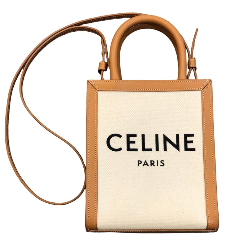 それで大丈夫ですお願いしますCELINE トートバッグ バーティカル カバ  コットンキャンバス