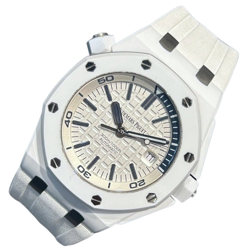 オーデマ・ピゲ AUDEMARS PIGUET ロイヤルオークオフショア ダイバー 15707CB.OO.A010CA.01 セラミック  Ti/純正尾錠・ラバーストラップ メンズ 腕時計