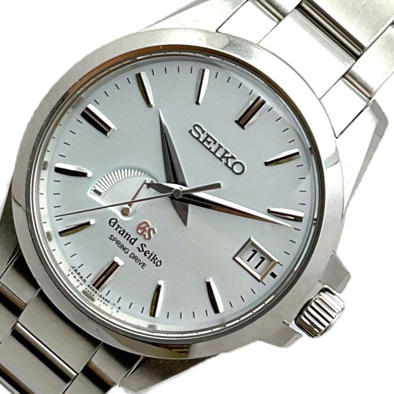 セイコー SEIKO GrandSeiko スプリングドライブ SBGA015 ホワイト ステンレススチール メンズ 腕時計 |  中古ブランドリユースショップ OKURA(おお蔵)