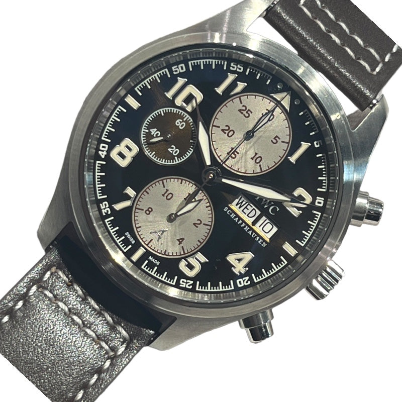 インターナショナルウォッチカンパニー IWC パイロットウォッチ クロノ アントワーヌ・ドサンテグジュペリ IW371709 ステンレススチール  メンズ 腕時計