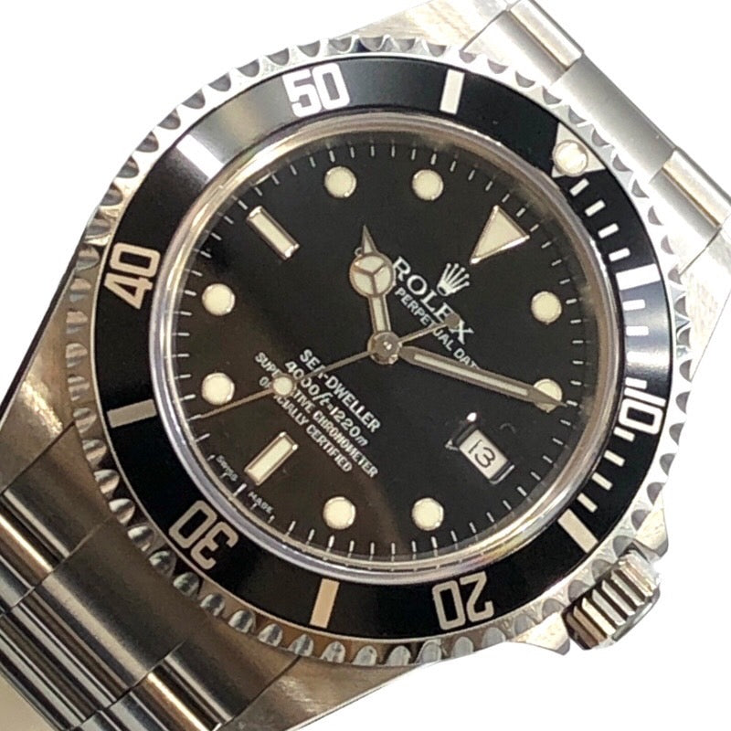 ロレックス ROLEX シードゥエラー 16600 ブラック ステンレススチール SS メンズ 腕時計 | 中古ブランドリユースショップ  OKURA(おお蔵)