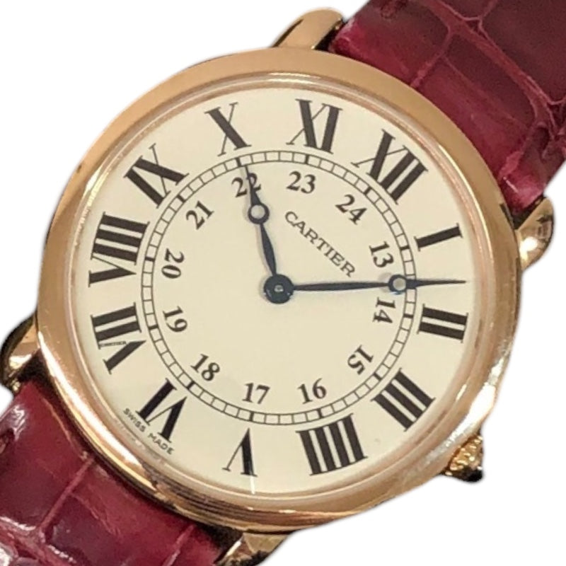 カルティエ Cartier ロンドルイカルティエ LM W6800251 K18ピンクゴールド 自動巻き メンズ 腕時計 |  中古ブランドリユースショップ OKURA(おお蔵)