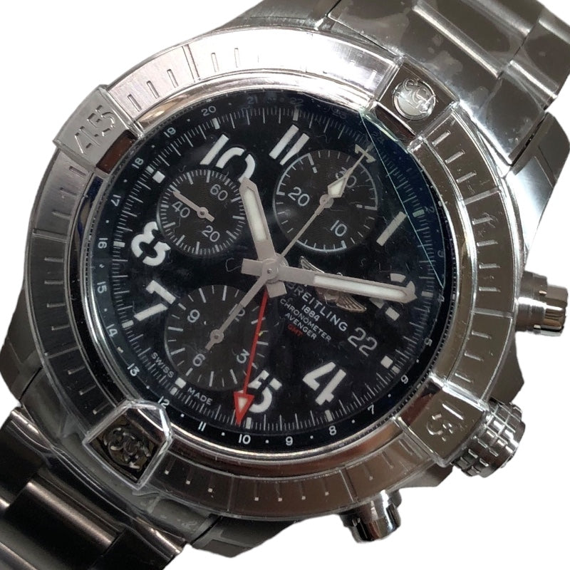 ブライトリング BREITLING アベンジャー クロノグラフ GMT 45 A24315101B1A1 ステンレススチール 自動巻き メン |  中古ブランドリユースショップ OKURA(おお蔵)