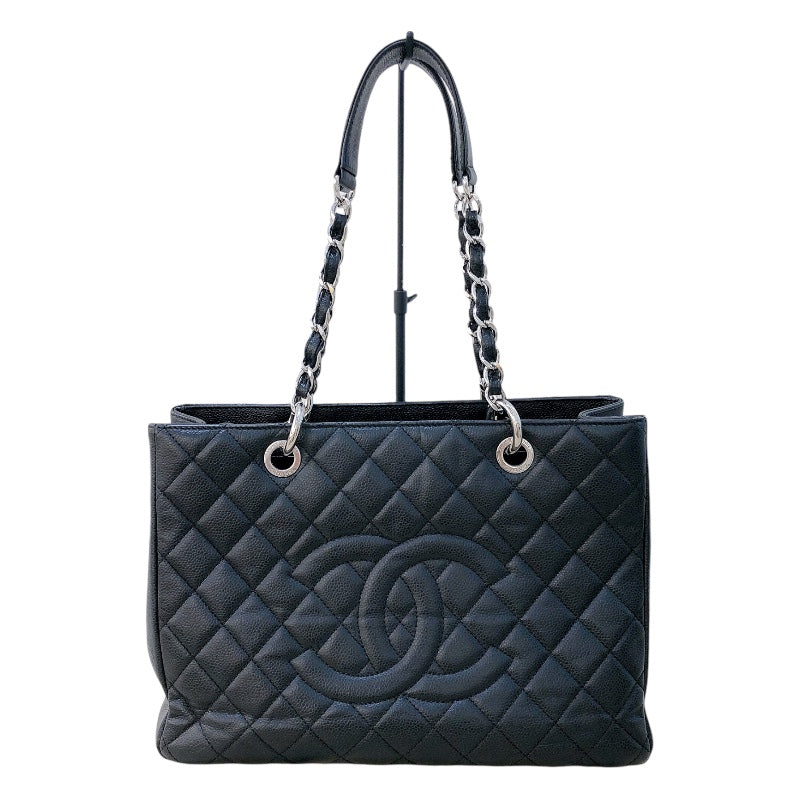 シャネル CHANEL GSTトートバッグ A50995 ブラック シルバー金具