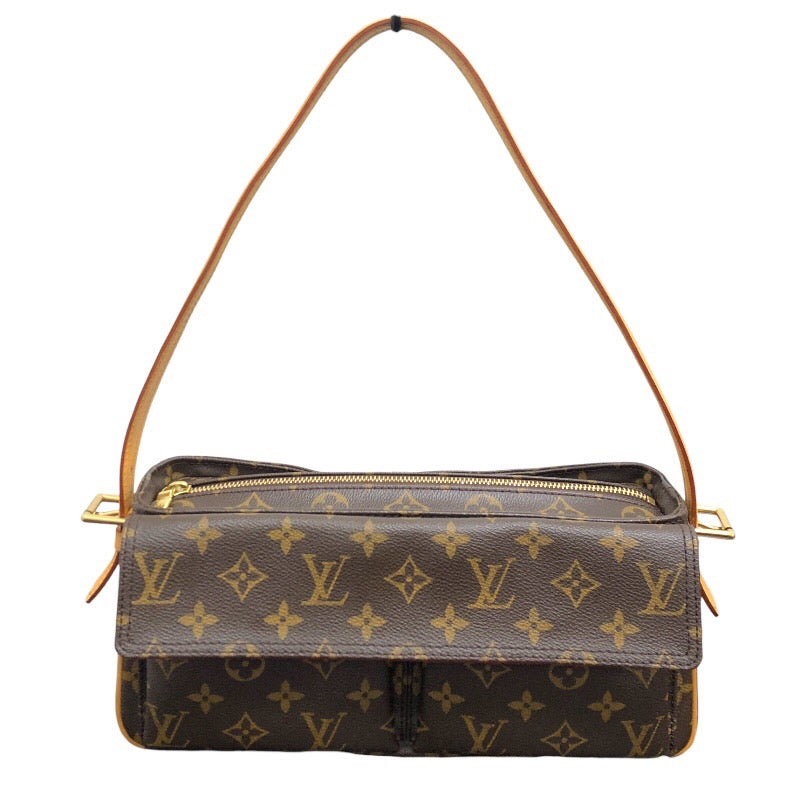 ルイ・ヴィトン LOUIS VUITTON ヴィバシテMM M51164 ブラウン モノグラムキャンバス ユニセックス ハンドバッグ