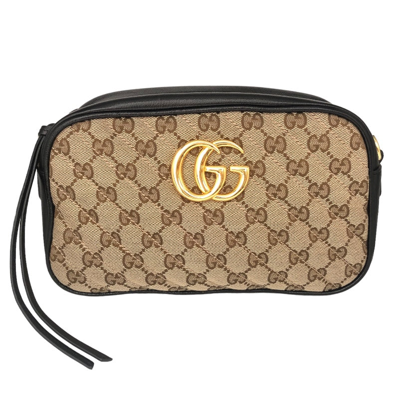 グッチ GUCCI GGマーモント ショルダー 447632 ブラウン GGキャンバス レディース ショルダーバッグ | 中古ブランドリユースショップ  OKURA(おお蔵)