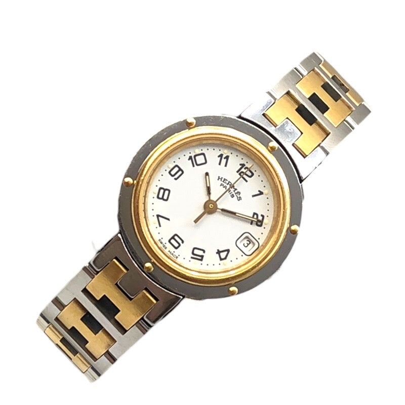 街の時計コレクション【箱付き美品】HERMES 腕時計 クリッパー CL4.210630 13758