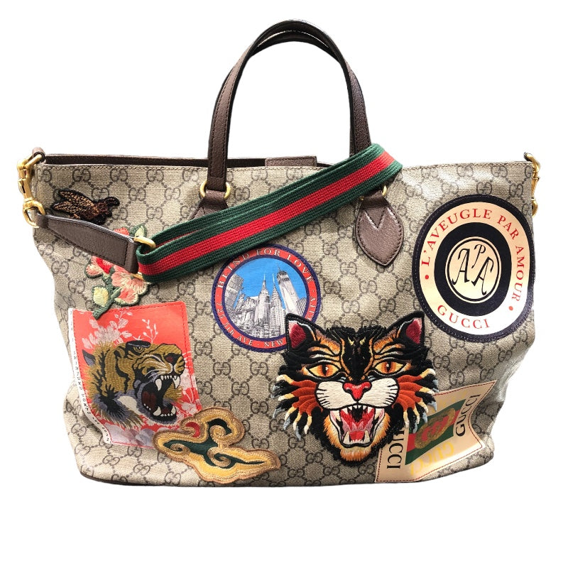 グッチ GUCCI クーリエトートバッグ 474085 ソフトGGスプリーム PVC/レザー レディース トートバッグ |  中古ブランドリユースショップ OKURA(おお蔵)