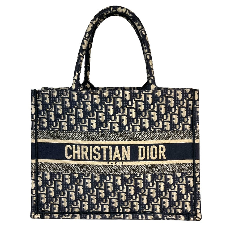 クリスチャン・ディオール Christian Dior ブックトートミディアム M1296ZRIW ネイビー オブリーク レディース ハンドバッグ