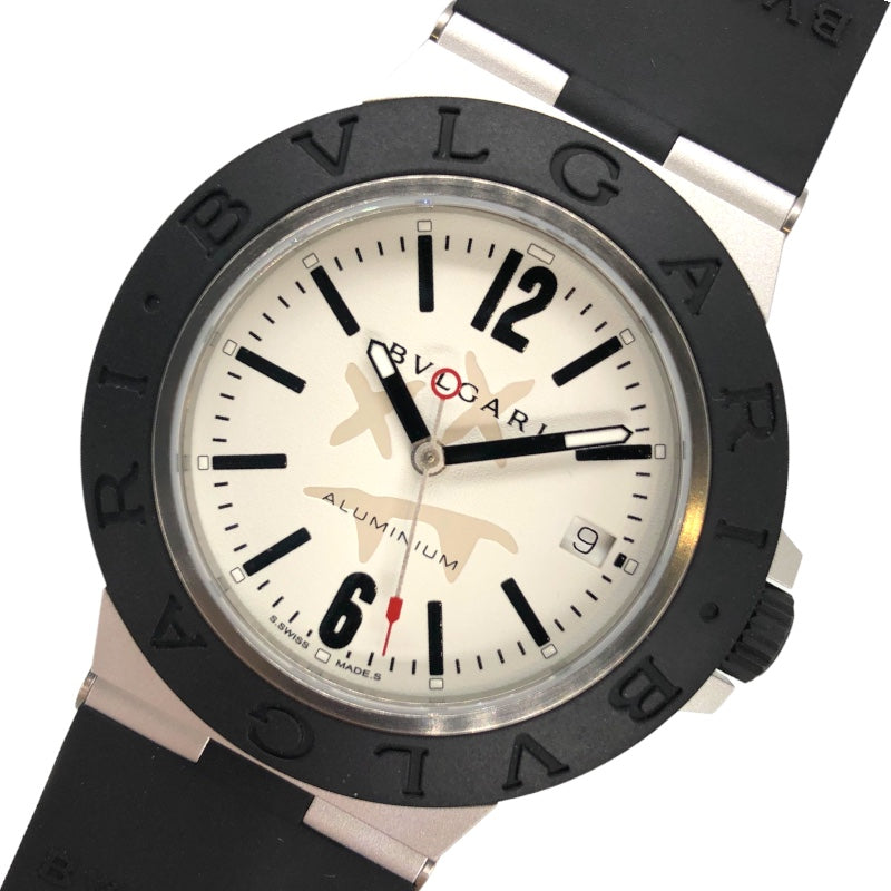 ブルガリ BVLGARI アルミニウム スティーヴ・アオキ限定モデル 世界1000本限定 103539 ホワイト アルミニウム メンズ 腕時計