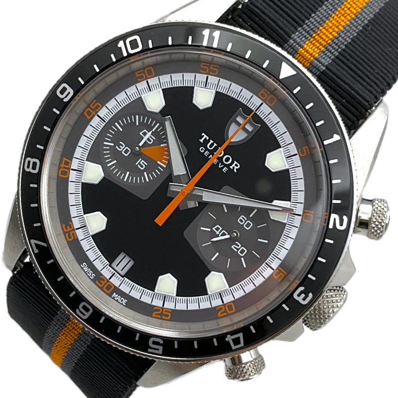 チューダー/チュードル TUDOR ヘリテージ クロノグラフ 70330N ブラック SS メンズ 腕時計 | 中古ブランドリユースショップ  OKURA(おお蔵)
