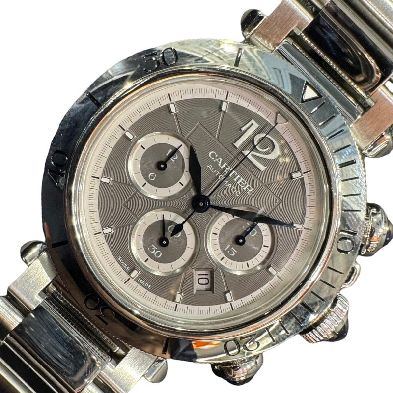 カルティエ Cartier パシャ ドゥ カルティエ クロノグラフ WSPA0027 ステンレススチール メンズ 腕時計