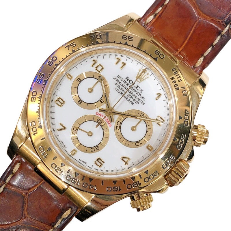 ロレックス ROLEX デイトナ 16518 K18YG/革ベルト メンズ 腕時計 | 中古ブランドリユースショップ OKURA(おお蔵)