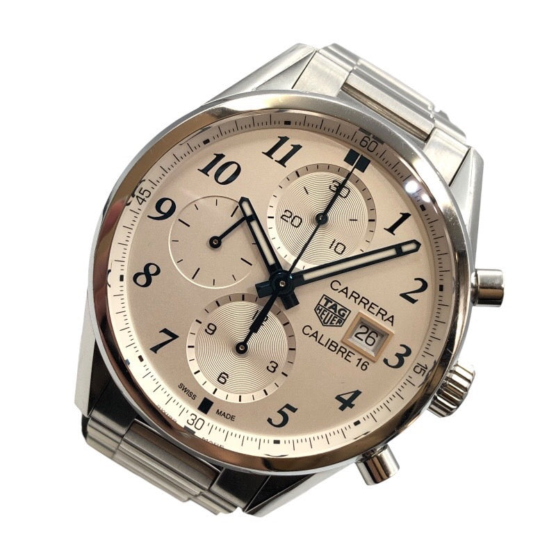 タグ・ホイヤー TAG HEUER カレラ　キャリバー16　クロノグラフ 日本500本限定 CBK2114.BA0715 ステンレススチール メンズ  腕時計