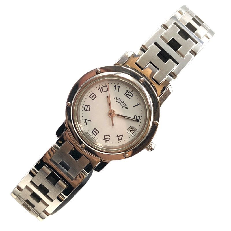 エルメス HERMES クリッパー CL4.210 ホワイト ステンレススチール レディース 腕時計 | 中古ブランドリユースショップ  OKURA(おお蔵)