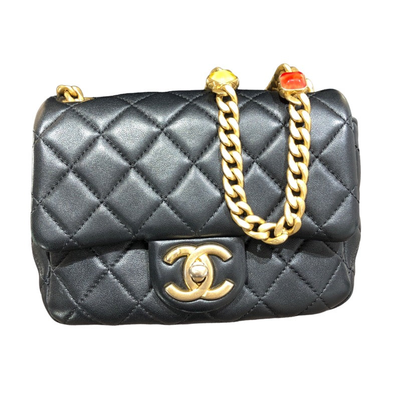 シャネル CHANEL ミニマトラッセ18 AS2379 ブラック/GD金具 ラムスキン レディース ショルダーバッグ |  中古ブランドリユースショップ OKURA(おお蔵)