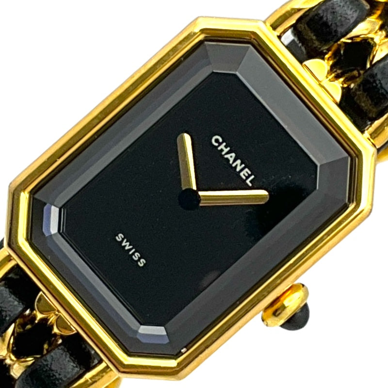 シャネル CHANEL プルミエールL H0001 ブラック ゴールドメッキ レディース 腕時計 | 中古ブランドリユースショップ OKURA(おお蔵)