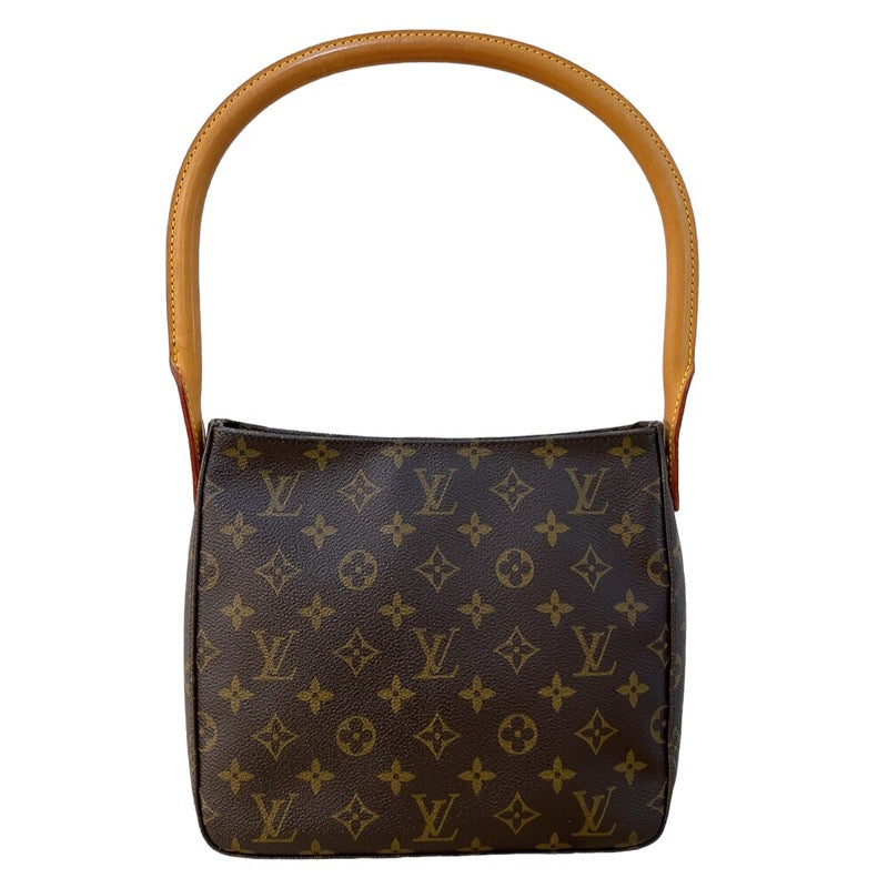 ルイ・ヴィトン LOUIS VUITTON ルーピングMM M51146 ブラウン　ゴールド金具 モノグラム レディース ショルダーバッグ