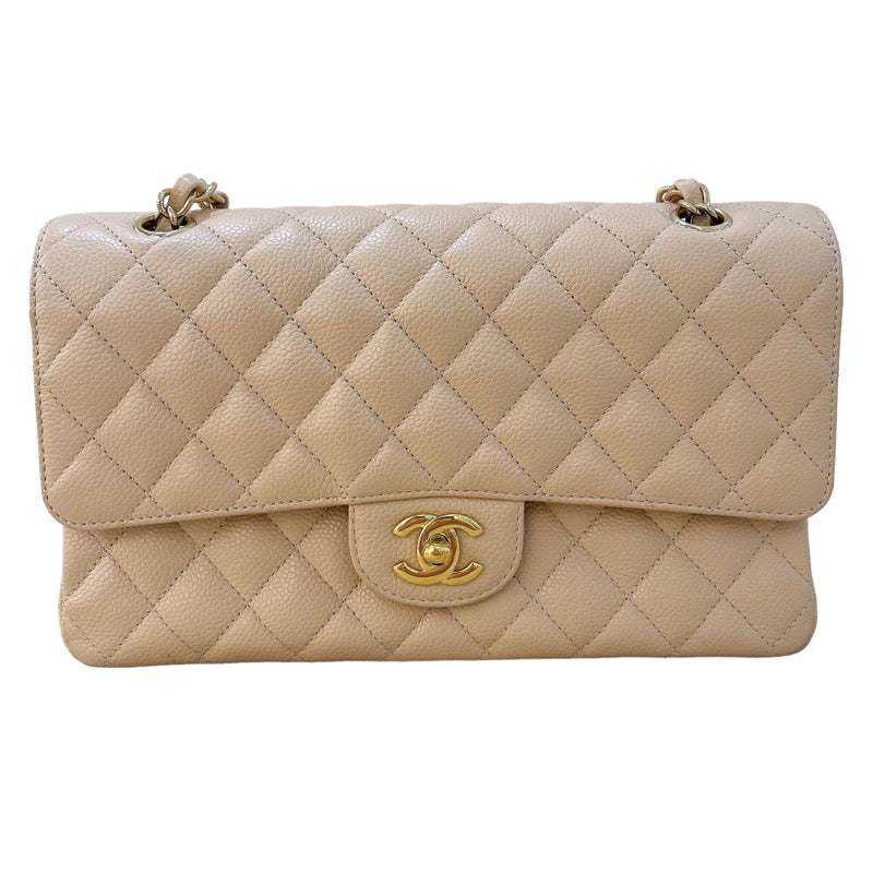 シャネル CHANEL マトラッセ25 A01112 ベージュ/GD金具 キャビアスキン 