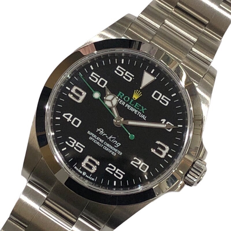 ロレックス ROLEX エアキング 126900 ブラック ステンレススチール メンズ 腕時計