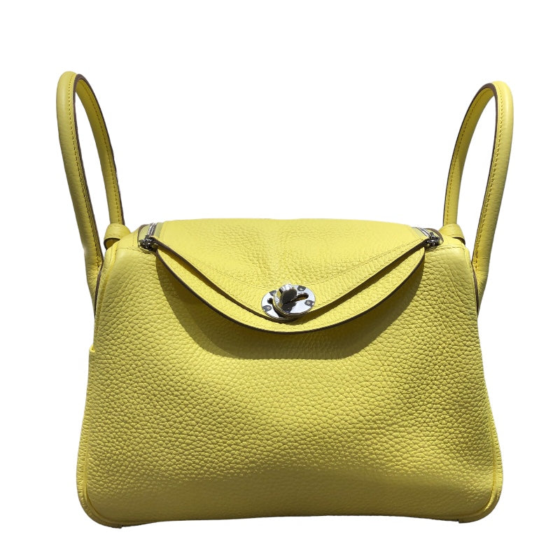 エルメス　HERMES 金ボタン　スカート　サイズ38 レディース エルメス HERMES リンディ26 B刻印 リモンチェロ/SV金具